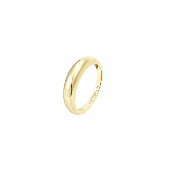 XENOX - Bague Serpentine en argent sterling 925, plaquée or 18 carats