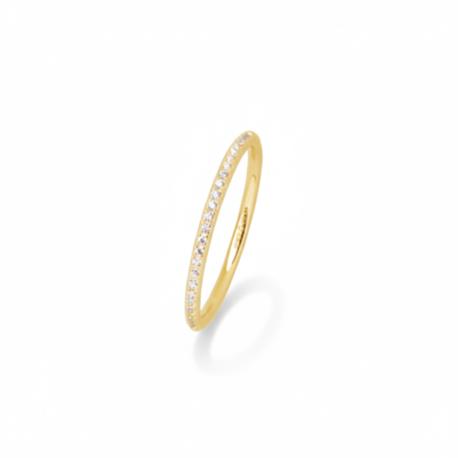 XENOX - Bague KRAPPE en argent sterling 925, plaquée or 18 carats