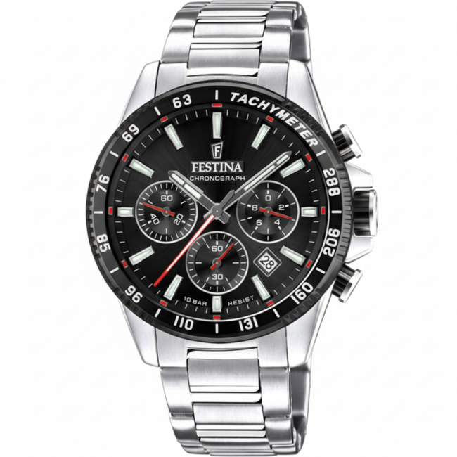 FESTINA - Timeless Chrono Argent / Noir