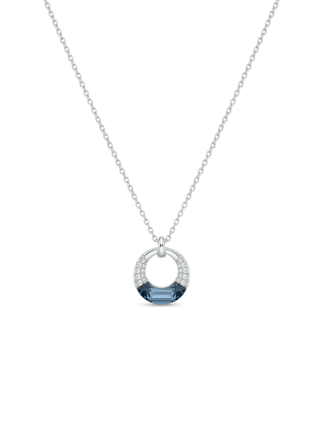 Saint-Yves - Collier Pendentif Cercle Éclat Bleu