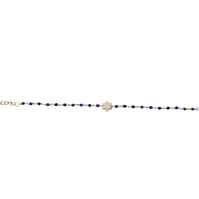 Saint-Yves - Bracelet Étoile Améthy Violet - Argent 925 plaqué or