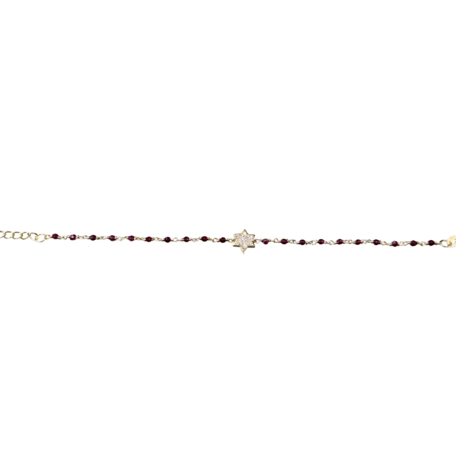 Saint-Yves - Bracelet Étoile Rubi - Argent 925 plaqué or